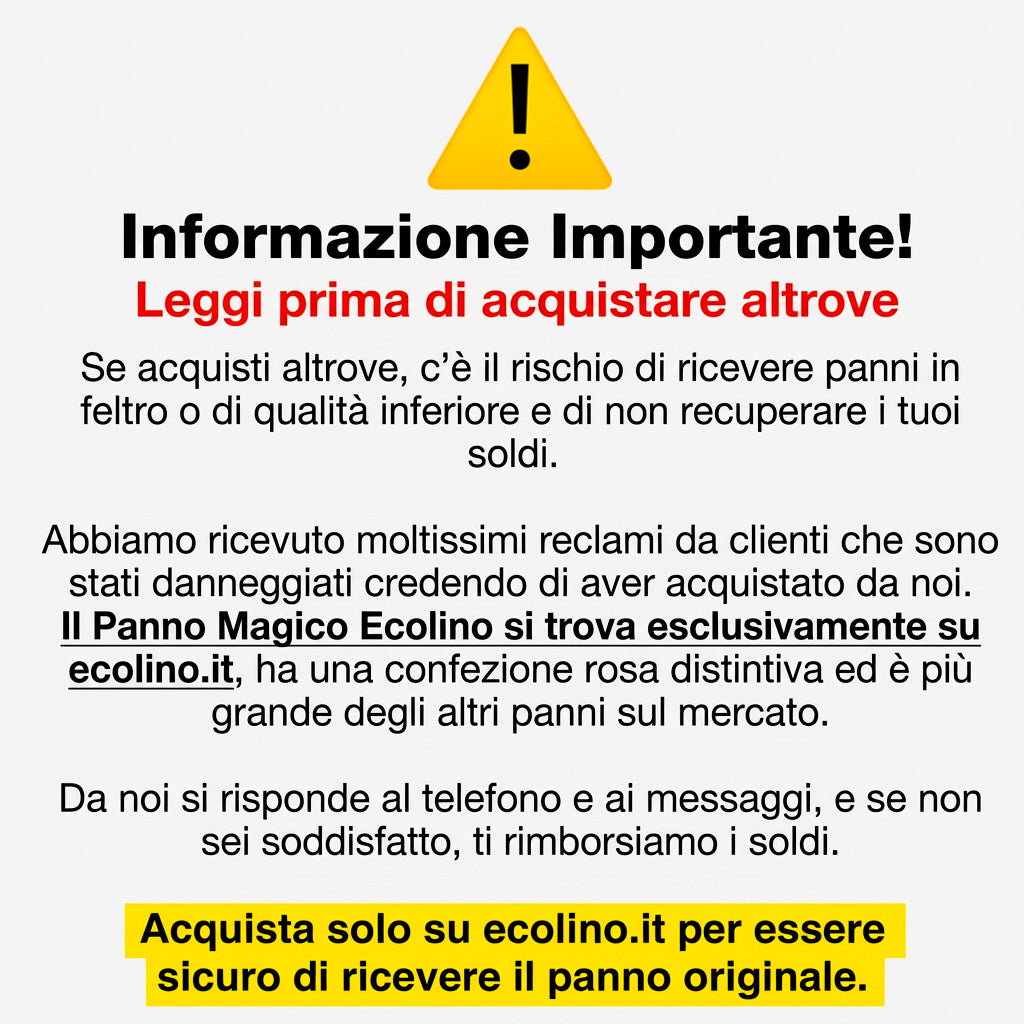 Panno Magico Ecolino in Microfibra (Set da 5 Pezzi)