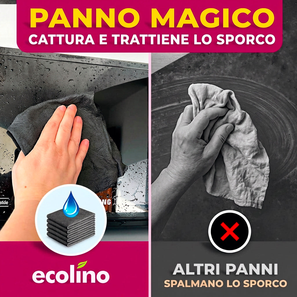 Panno Magico Ecolino in Microfibra (Set da 5 Pezzi)